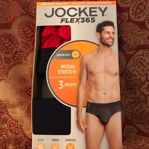 Men’s Jockey Flex 365 Modal Stretch Briefs Underwear 2 pack Size Large